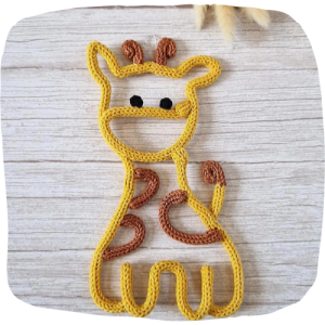 girafe en tricotin